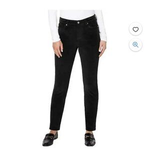 Well Worn Women’s High Rise Corduroy Skinny Pant Black Size 8/29